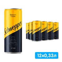 Schweppes Indian Tonic / Швепс Индиан Тоник импорт 0.33 литра, ж/б, 12 шт. в уп.