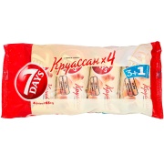 Круассаны 7Days с кремом какао 4 шт, 260 гр