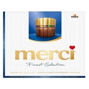 Конфеты Merci Ассорти из молочного шоколада 250 гр