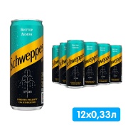 Schweppes Bitter Lemon / Швепс Биттер Лемон импорт 0.33 литра, ж/б, 12 шт. в уп.