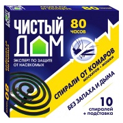 Спирали Чистый дом от комаров 10 шт